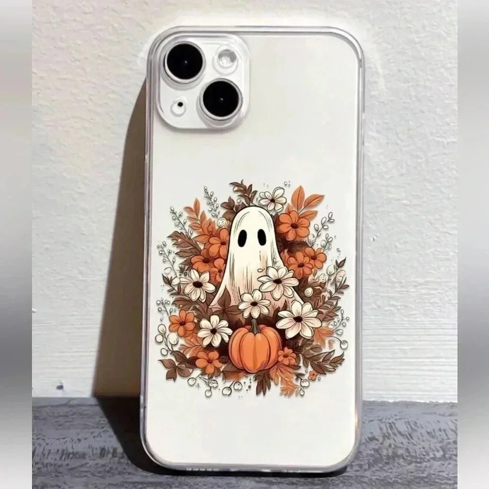 iPhone 13 Pro Max Halloween Transparent Pattern Case
